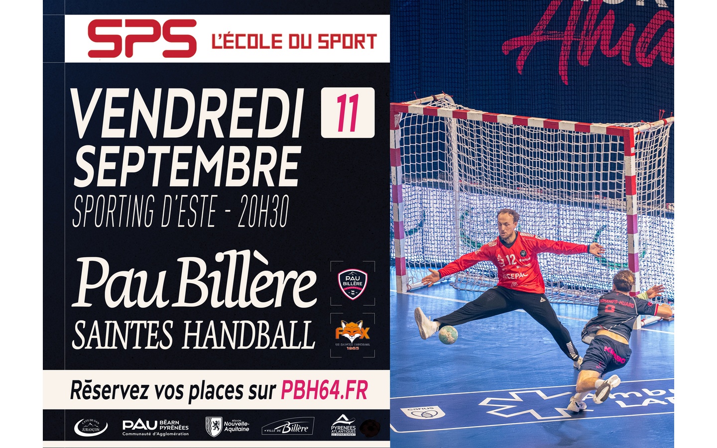 Handball Proligue - Pau Billère Handball 64 Vs Saintes