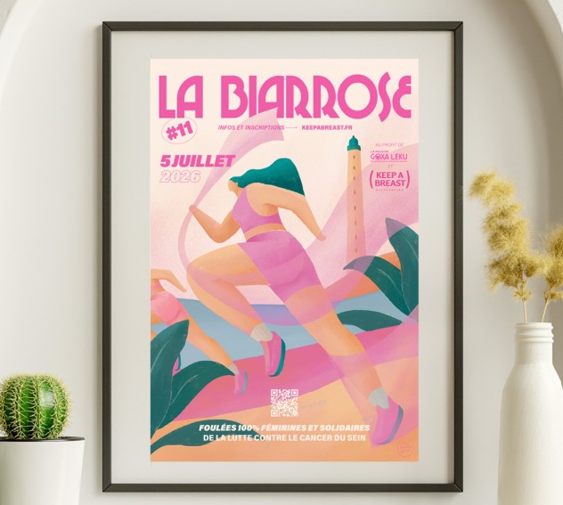 La Biarrose :  Une course 100%  féminine et solidaire face à l’océan — visuel événement