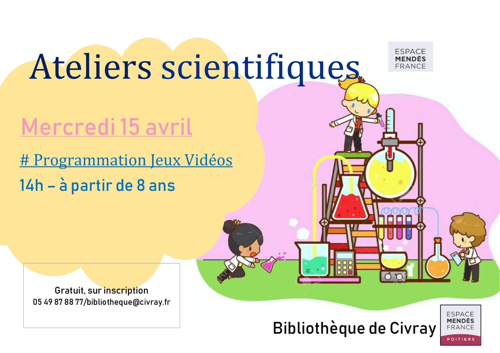 Ateliers scientifiques — visuel événement