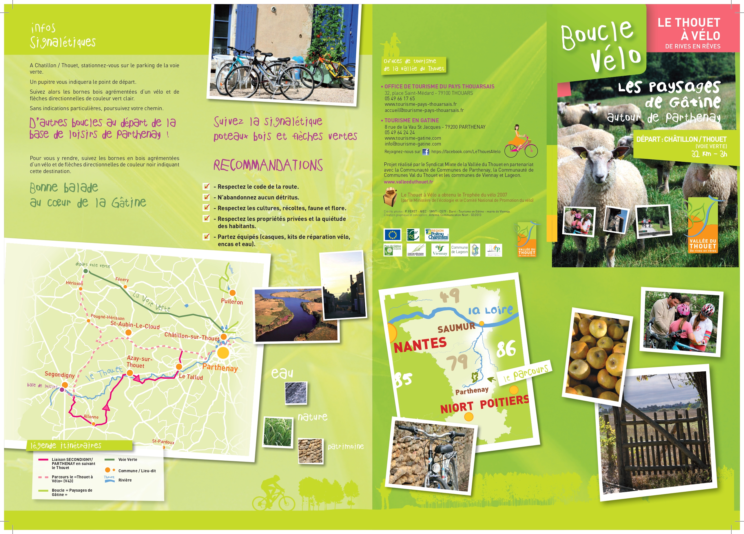 Boucle vélo en vallée du Thouet : Les paysages de Gâtine
