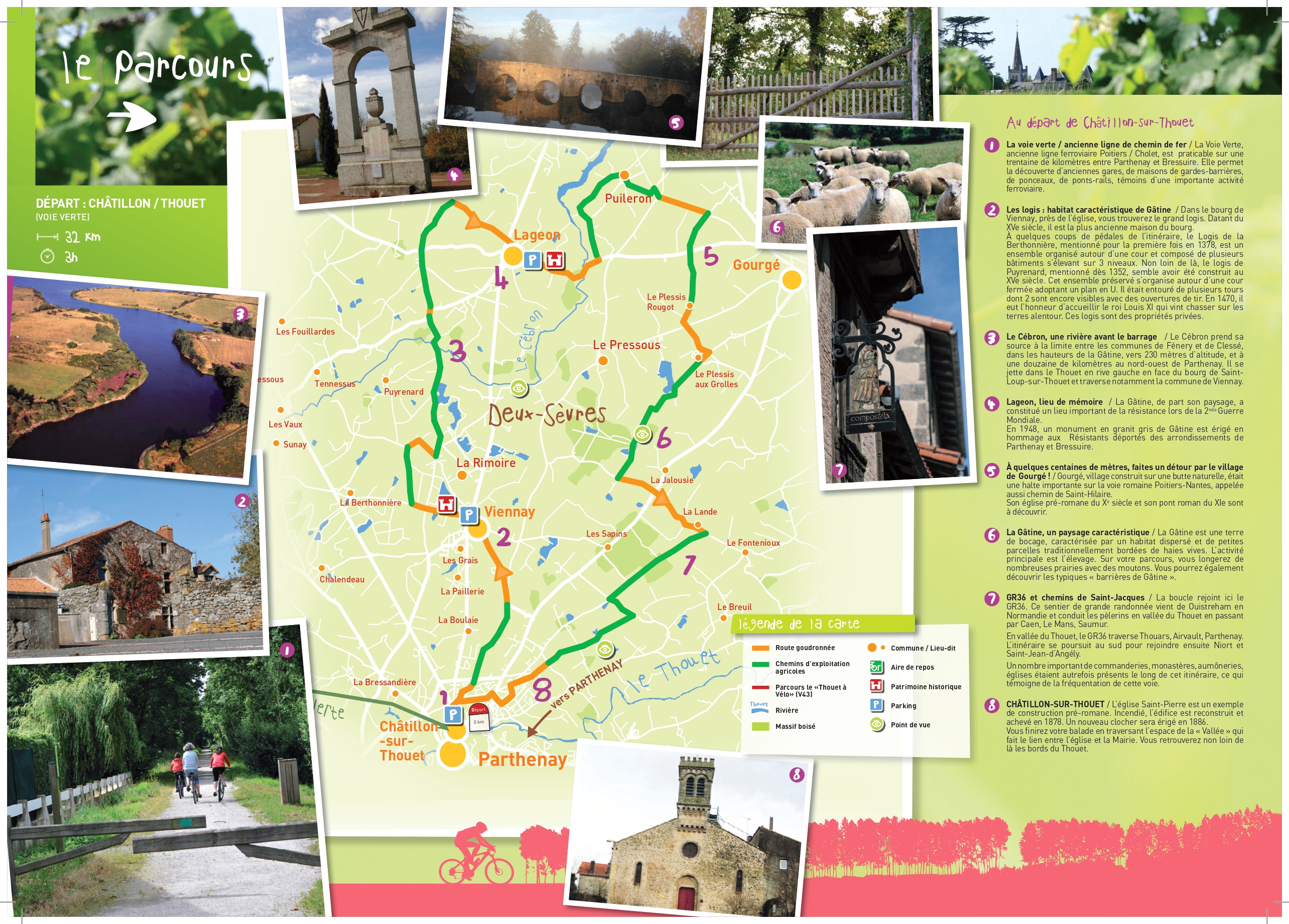 Boucle vélo en vallée du Thouet : Les paysages de Gâtine, Châtillon-sur-Thouet - photo 2