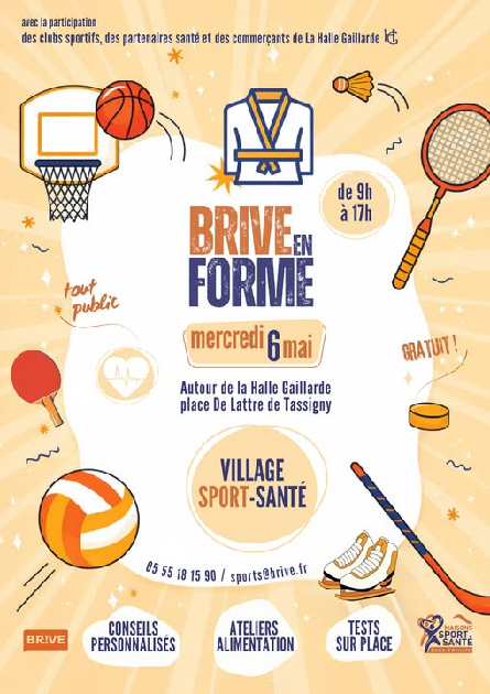 Journée Brive en forme autour de la Halle Gaillarde — visuel événement