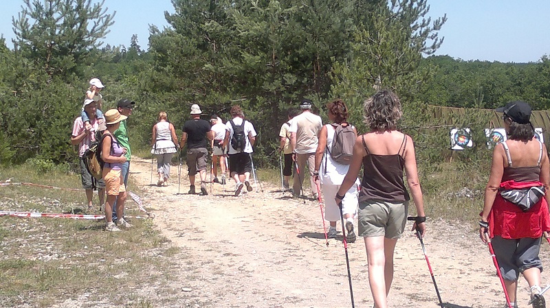 Marche Nordique sur le Causse de l'Isle