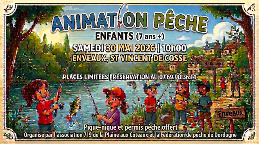 Animations : Pêche pour les enfants — visuel événement