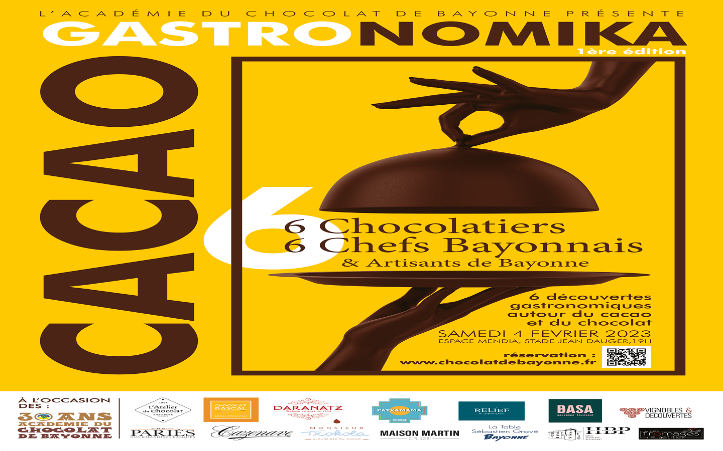 Cacao Gastronomika: la fusion entre le chocolat et le savoir-faire de restaurateurs de renom bayonnais.