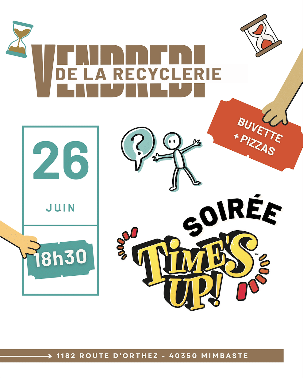 Vendredi de la Recyclerie – Soirée Time's Up