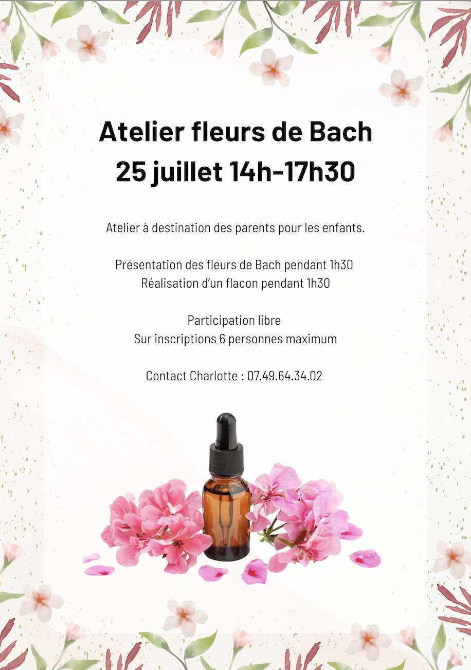 Ateliers fleurs de Bach