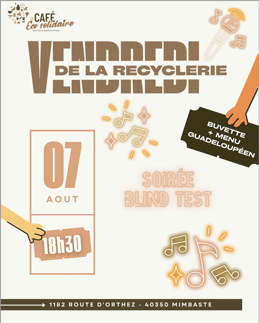 Vendredi de la Recyclerie – Soirée Blind Test