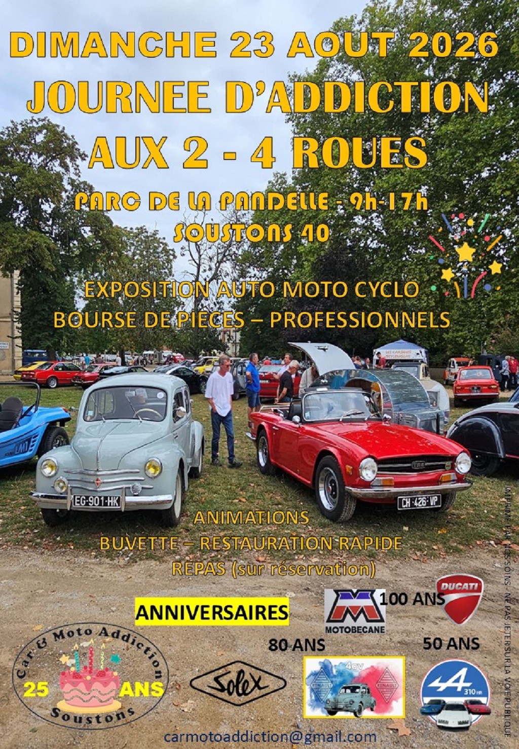 Journée d'addiction aux 2 - 4 roues — visuel événement