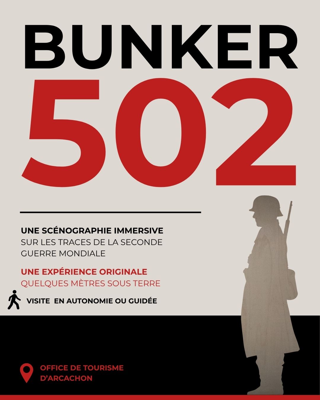 Visite libre du Bunker : Code 502, l'expérience souterraine d'Arcachon