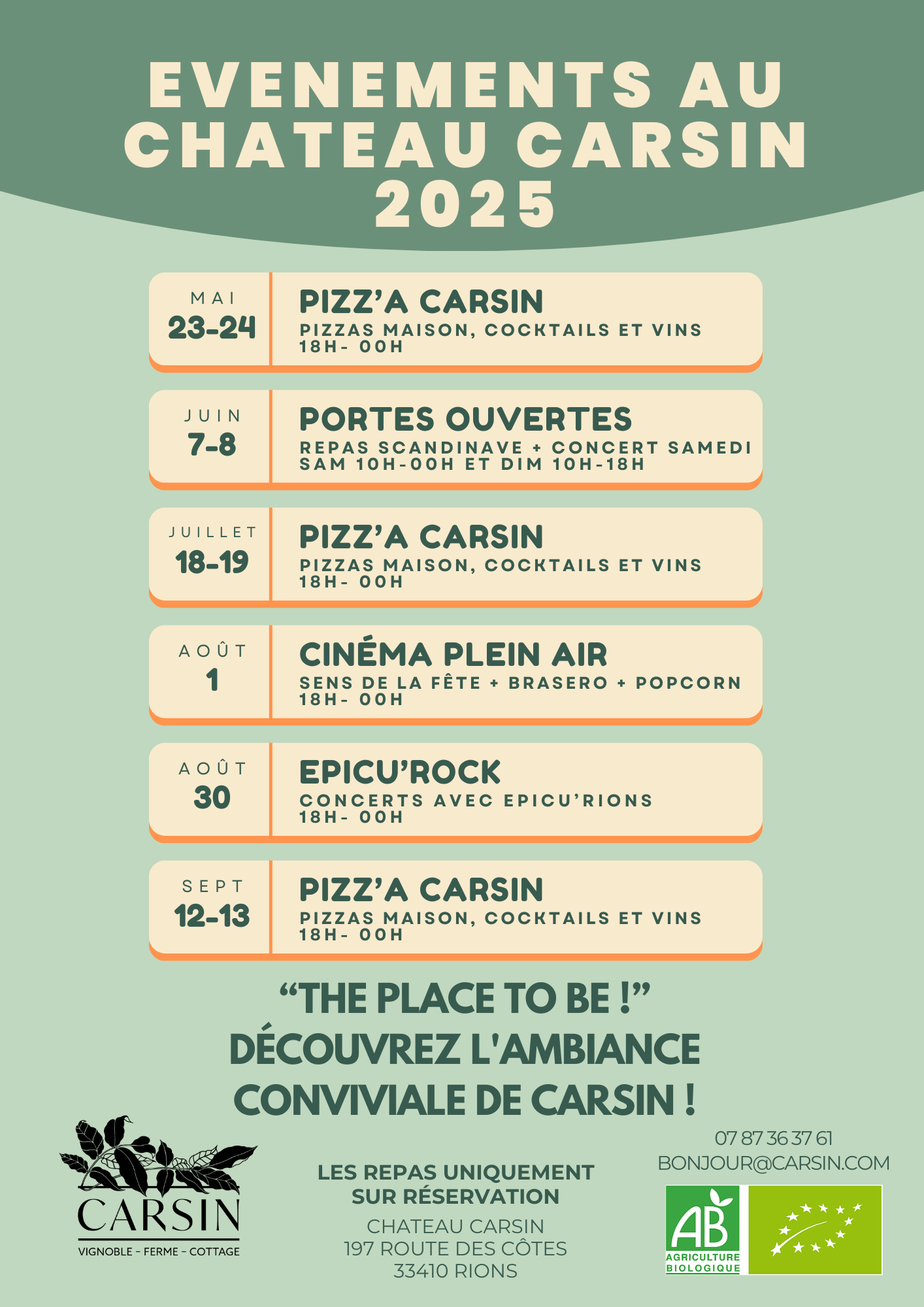 Concert les Epicu'Rock au Château Carsin, Rions