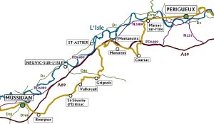 Dans la roue de Lawrence d'Arabie Etape 2 Mussidan-Périgueux, Mussidan