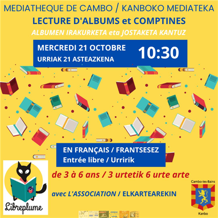 Lecture d’albums et comptines en français Lecture d’albums et comptines en français