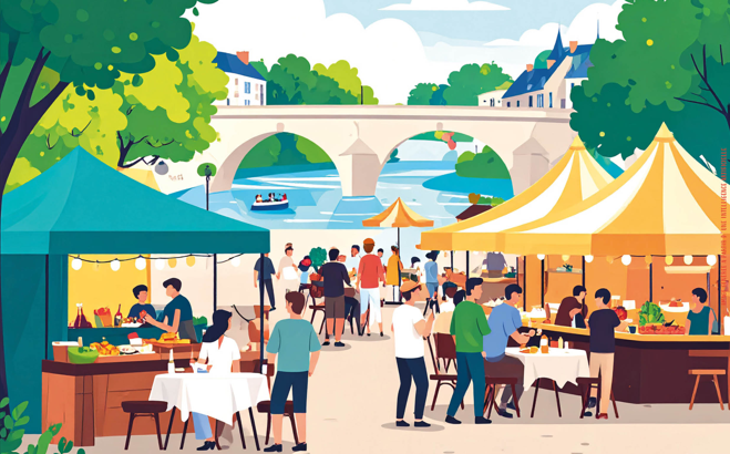 Les Berges Gourmandes — visuel événement
