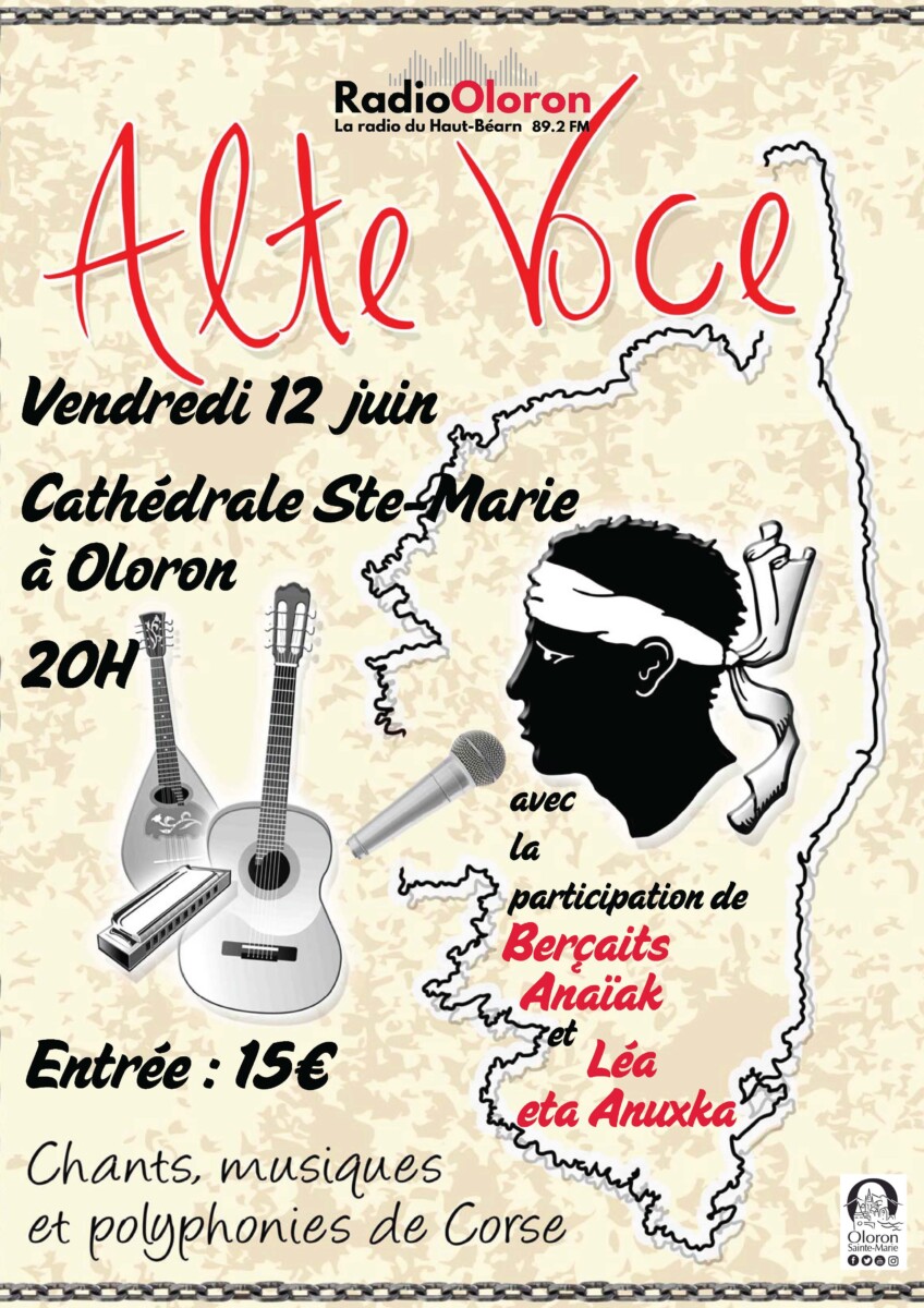 Alte voce: chant musique et polyphonies de Corse — visuel événement