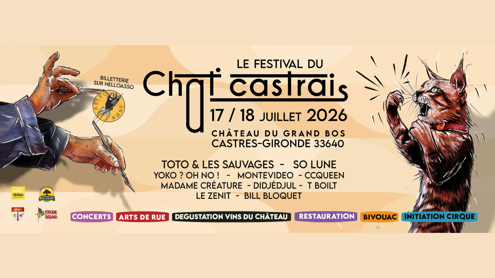 Festival du Chat Castrais 2026, Castres-Gironde