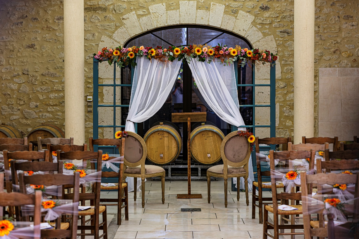 Salle de réception du domaine la Grave Béchade