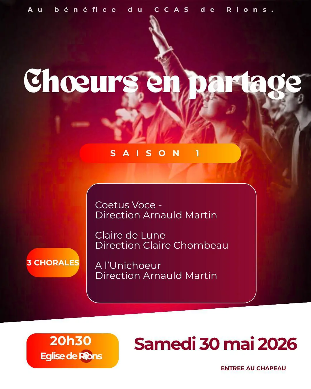 Choeurs en partage — visuel événement