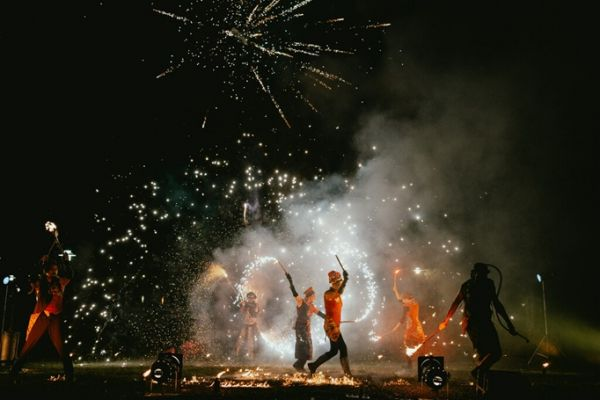 Spectacle de feu (Jardins de la Guierle) — visuel événement