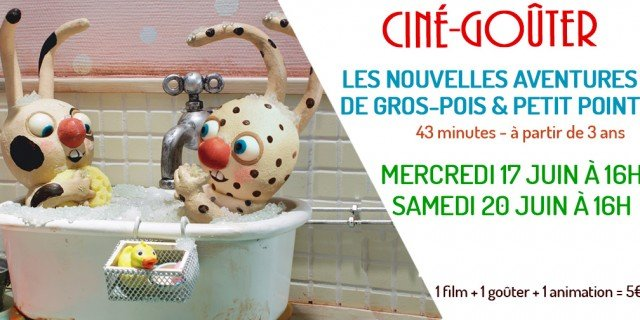 Ciné-Goûter: Les nouvelles aventures de gros-pois & petit point  (Rex) — visuel événement
