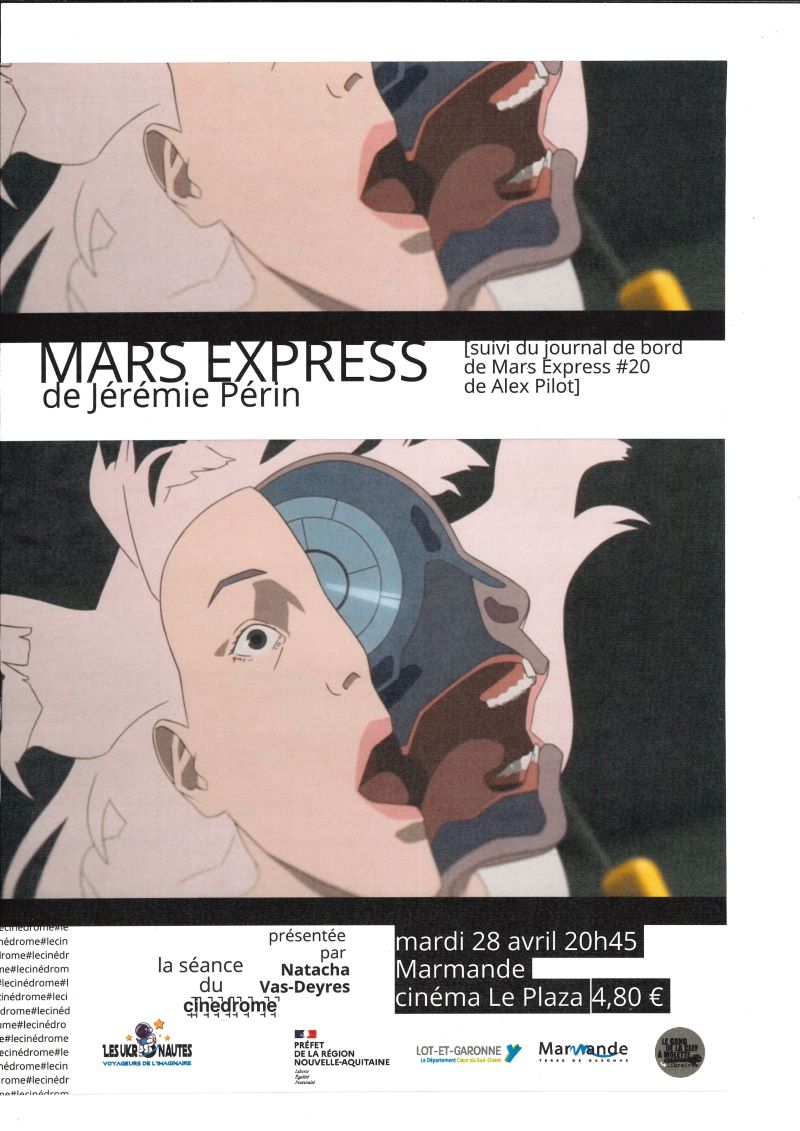 Les Ukraunautes - Séance du Cinédrome - Mars Express de Jérémie Périn au Cinéma le Plaza — visuel événement
