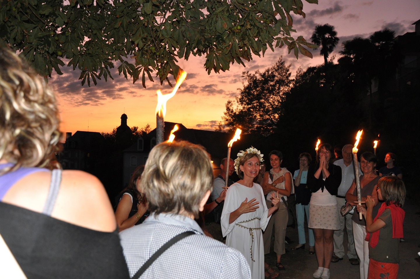 Lescar nocturne aux flambeaux