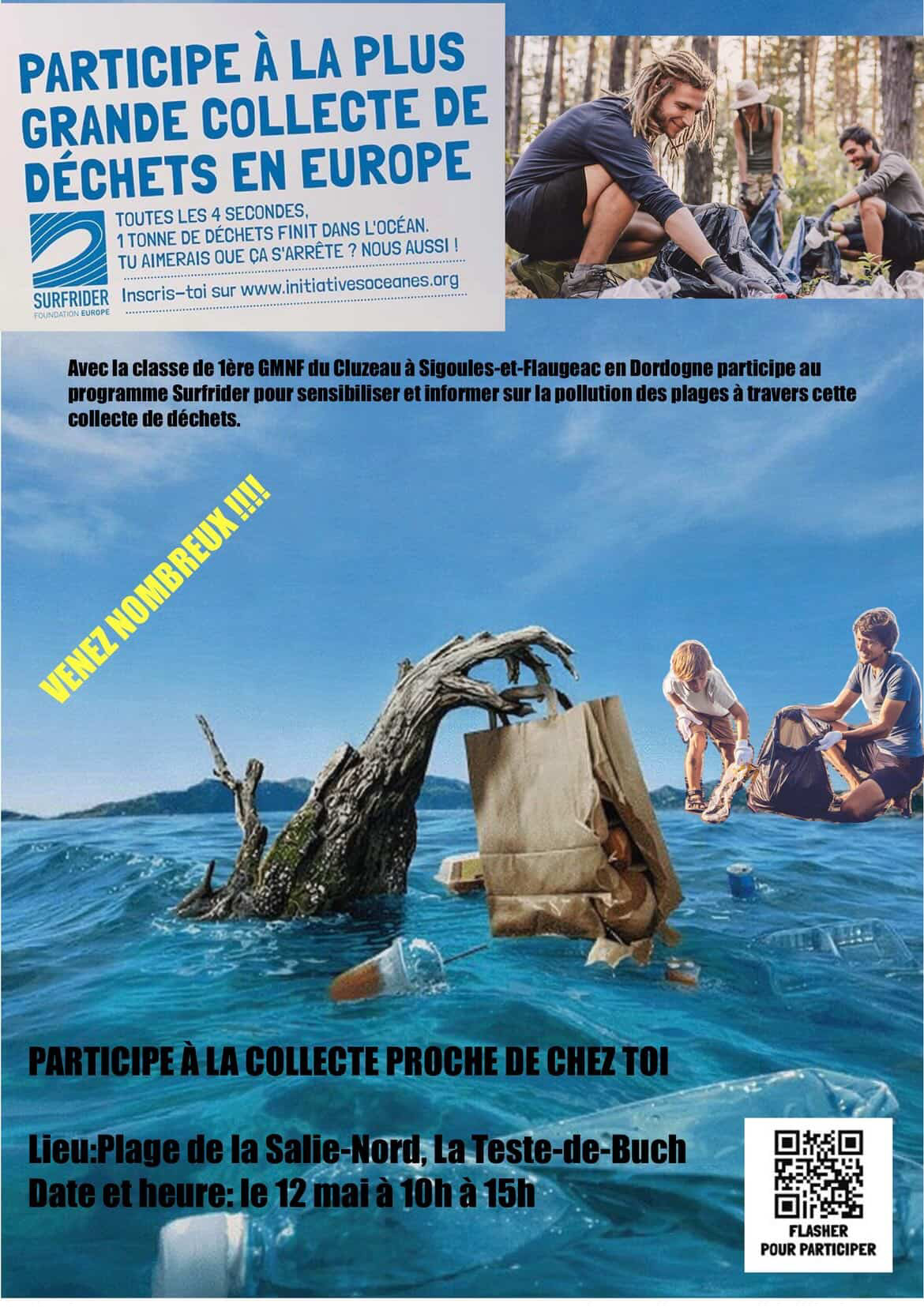 Collecte de dechets Surfrider
