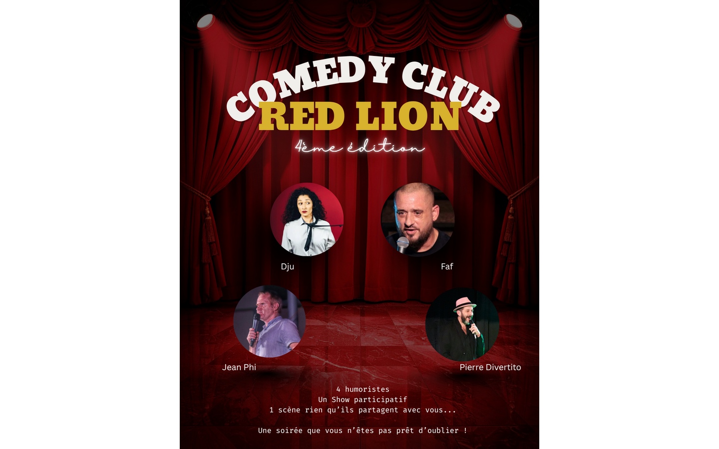 Red Lion Comedy — visuel événement