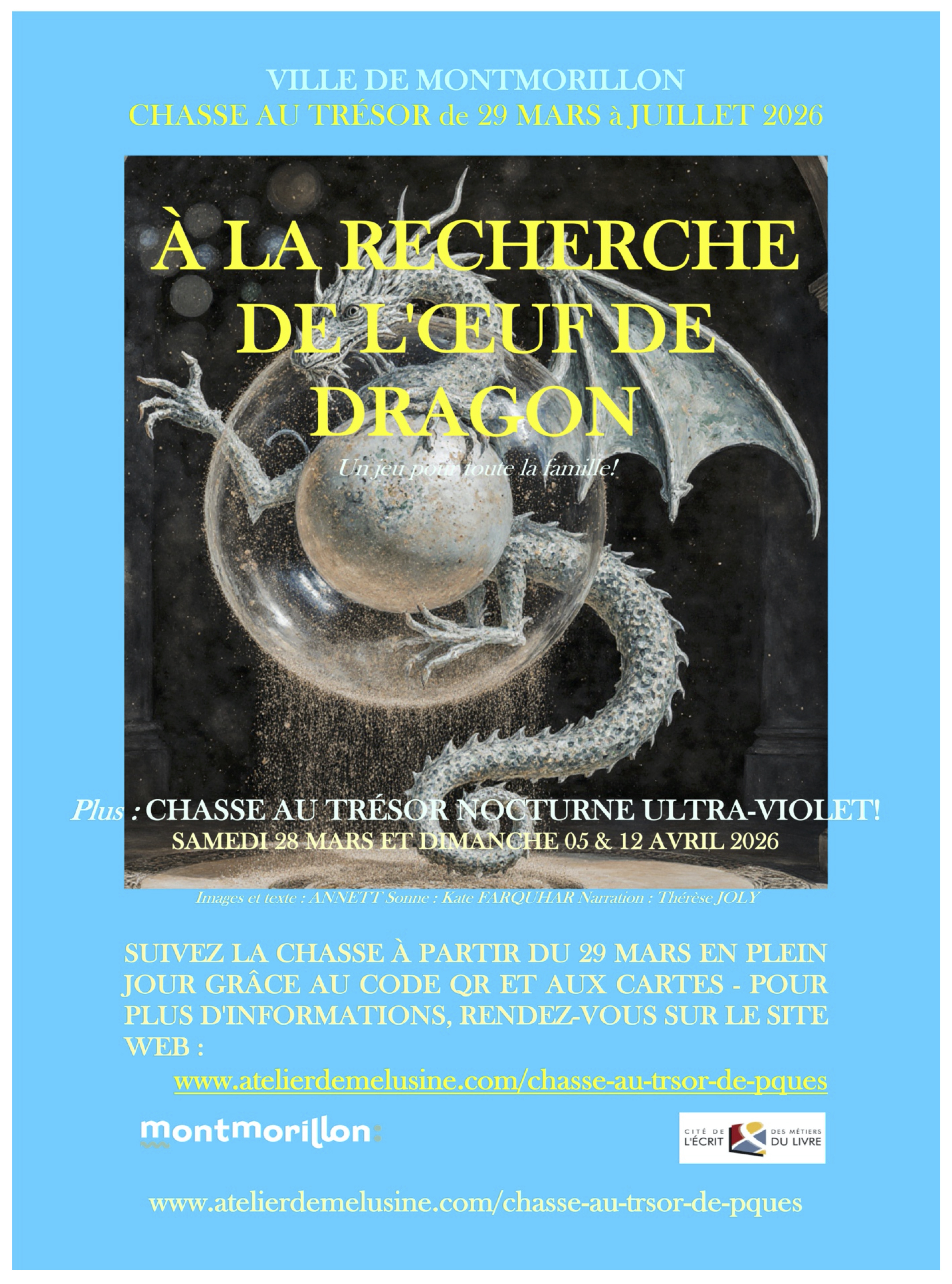 À LA RECHERCHE DE L’ŒUF DE DRAGONS – 2026 MONTMORILLON