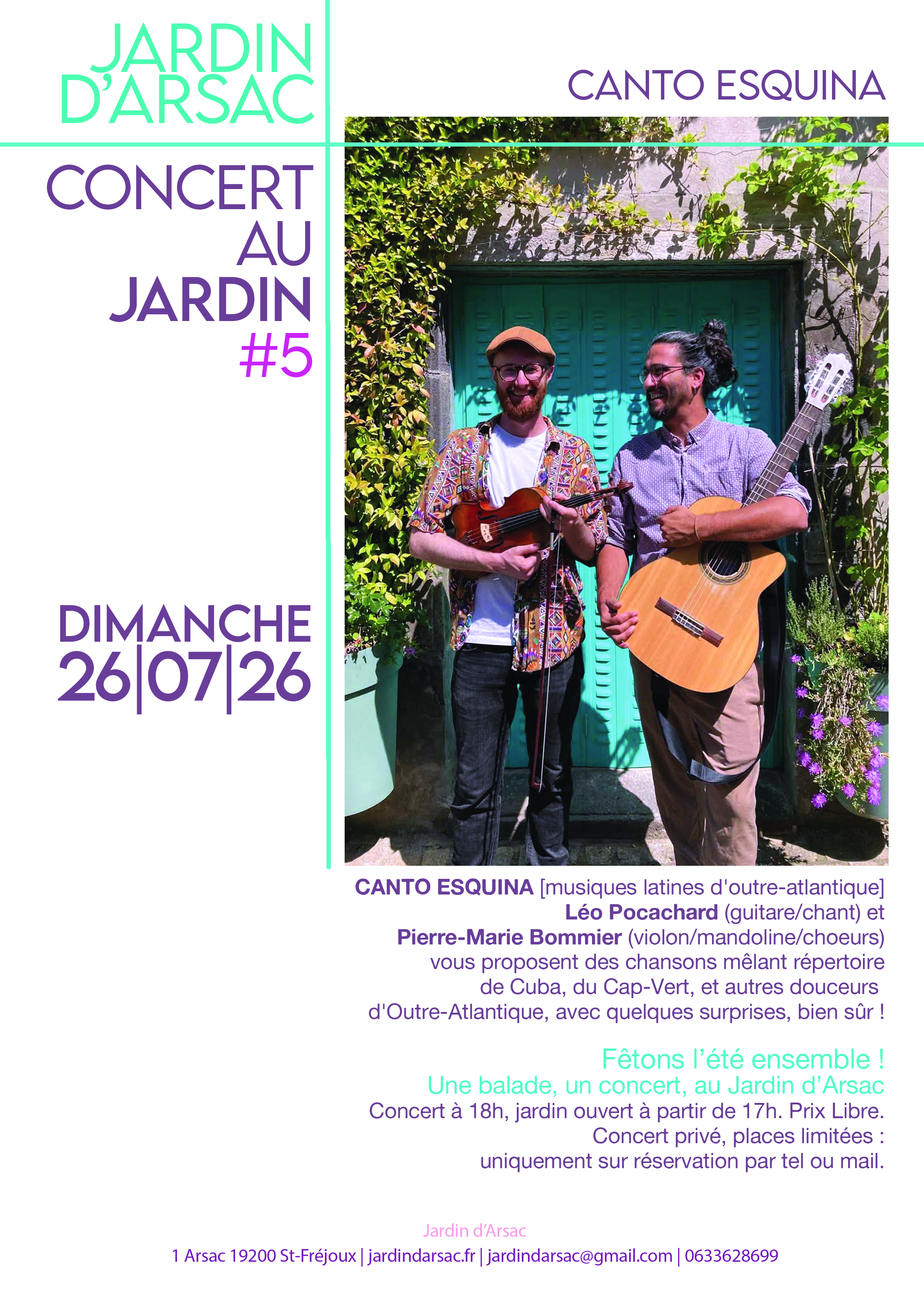 Concert duo "Canto Esquina"