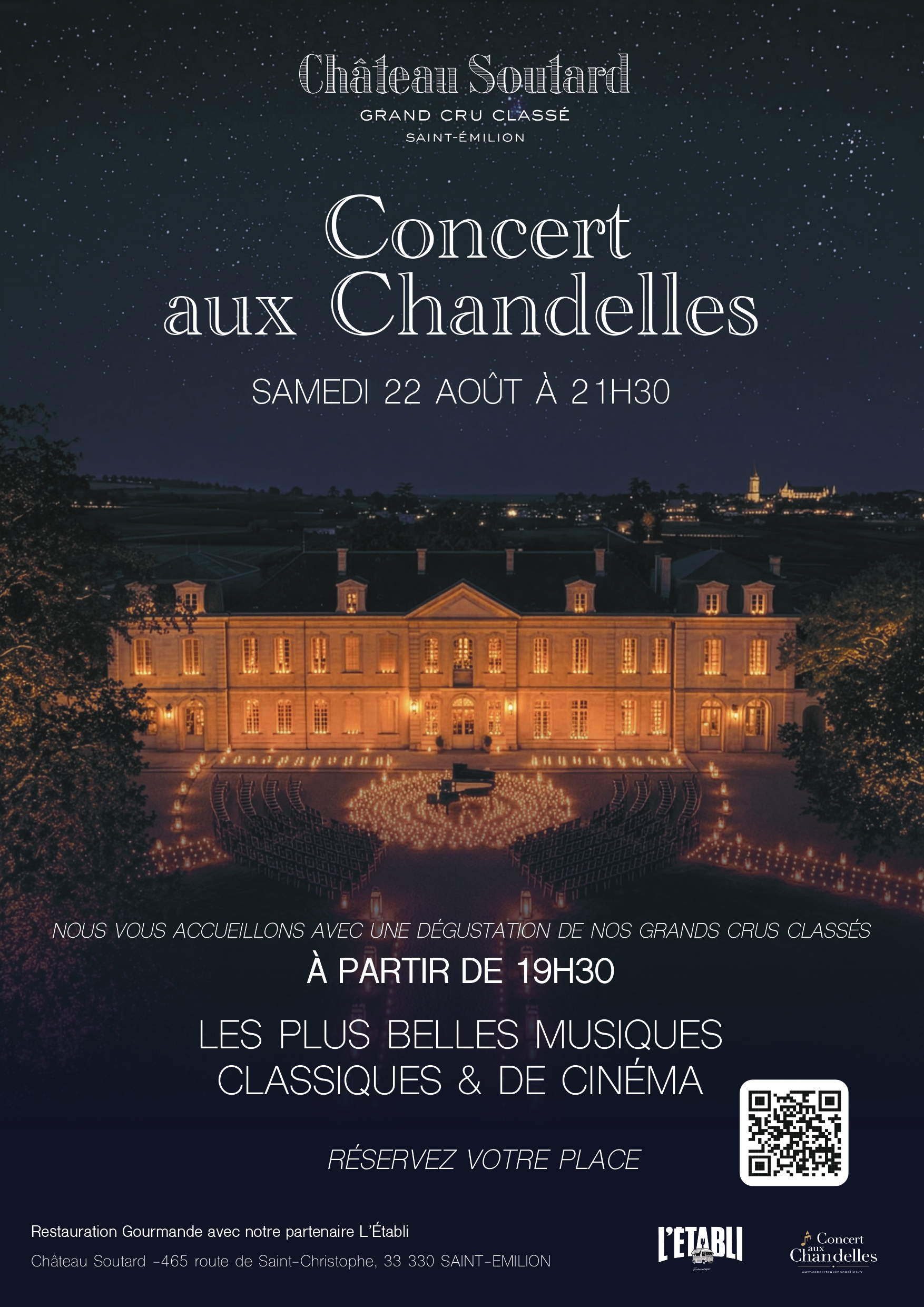 Concert aux Chandelles Château Soutard