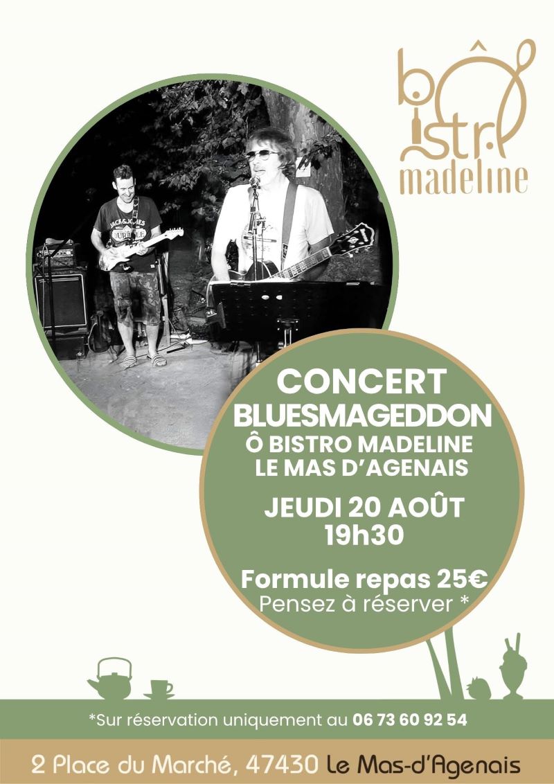 Concert Ô Bistro Madeline - Bluesmageddon