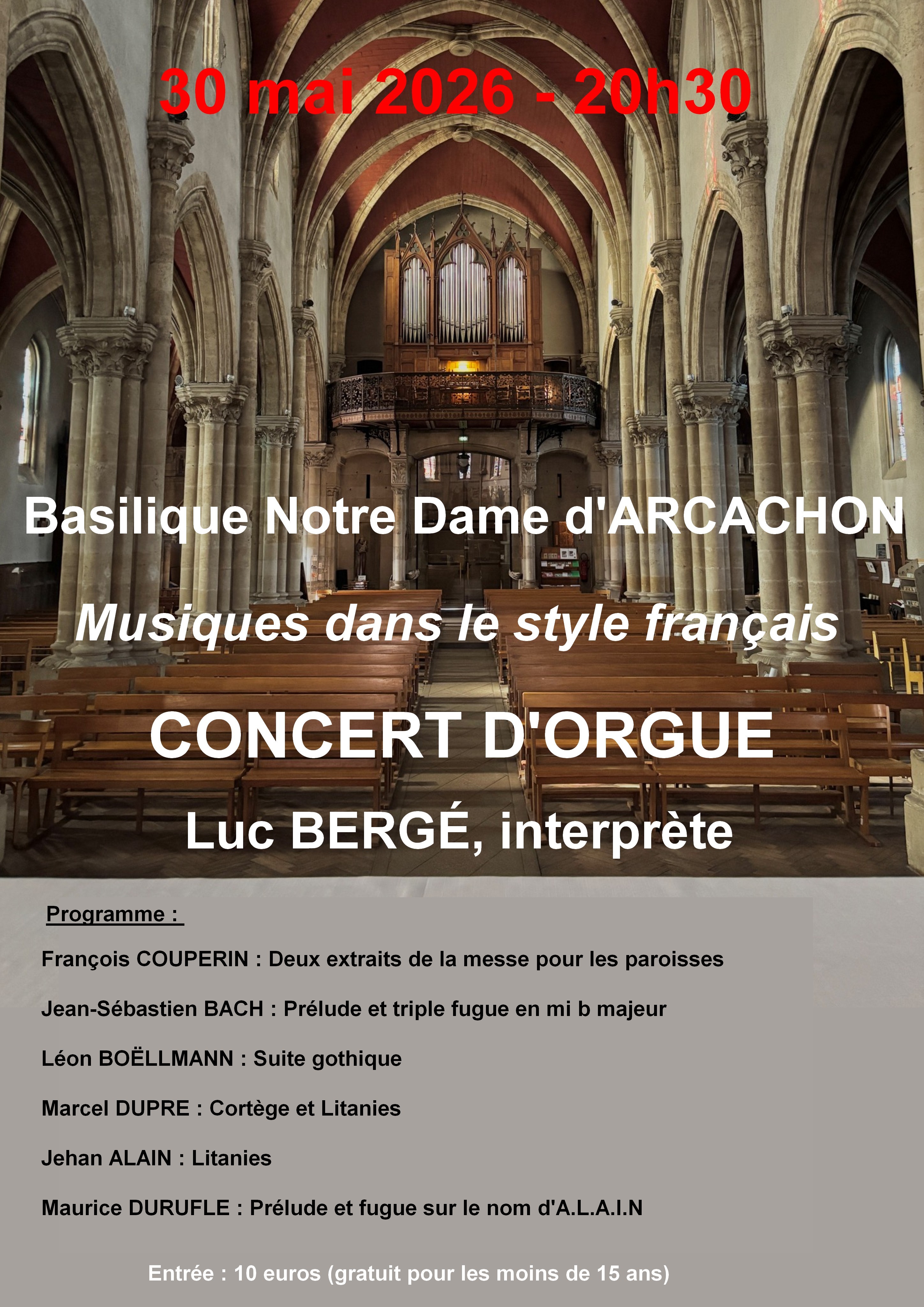 Concert d'orgue — visuel événement