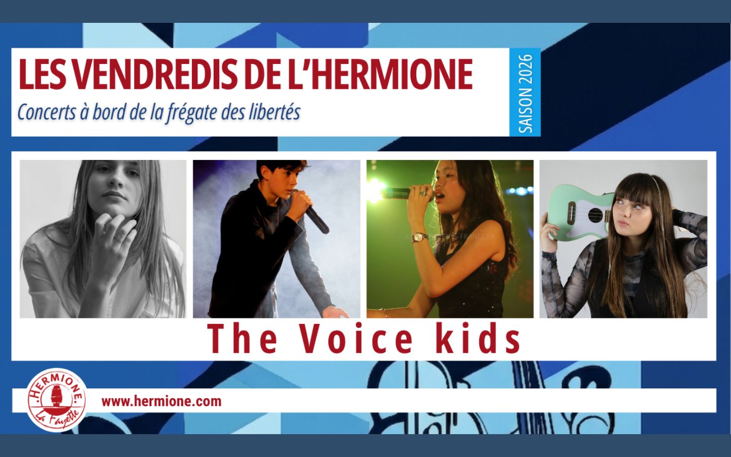 Concert de The Voice Kids à bord de l'Hermione