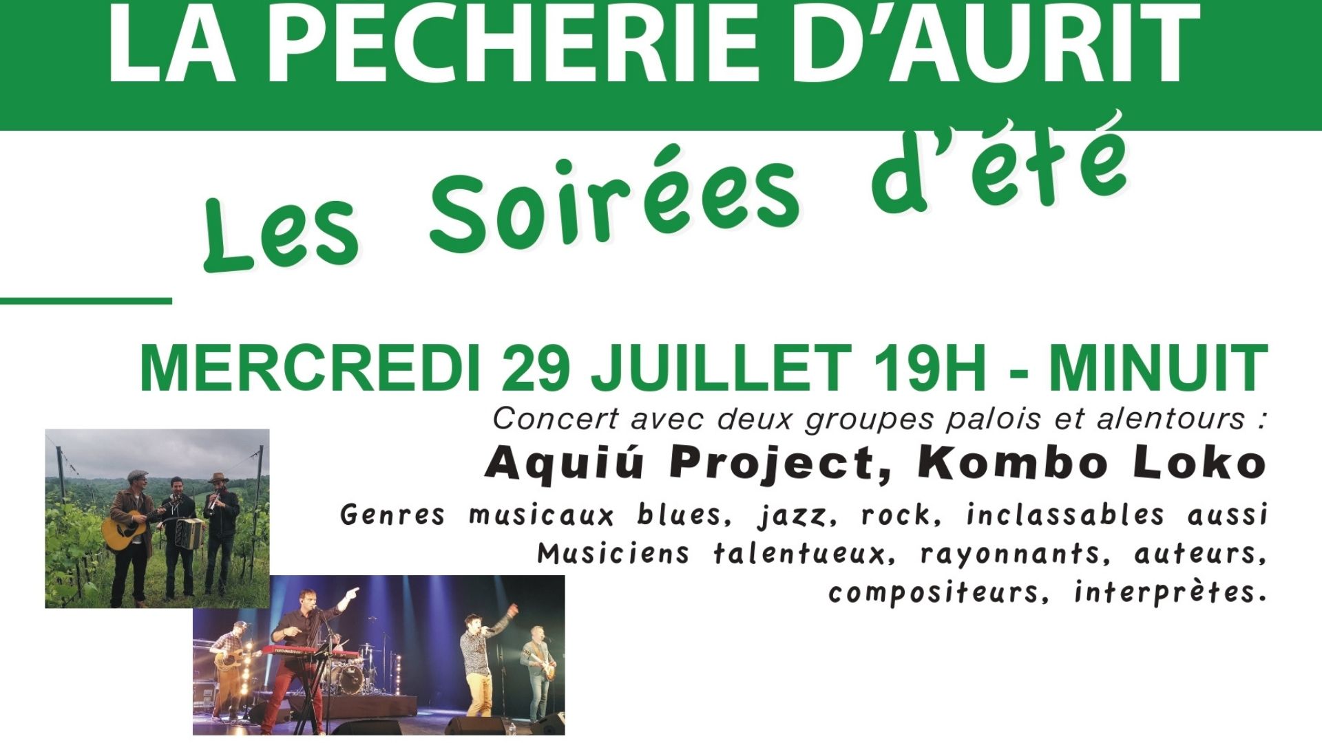 Concert  : Aquiu Projet et Kombo Loko