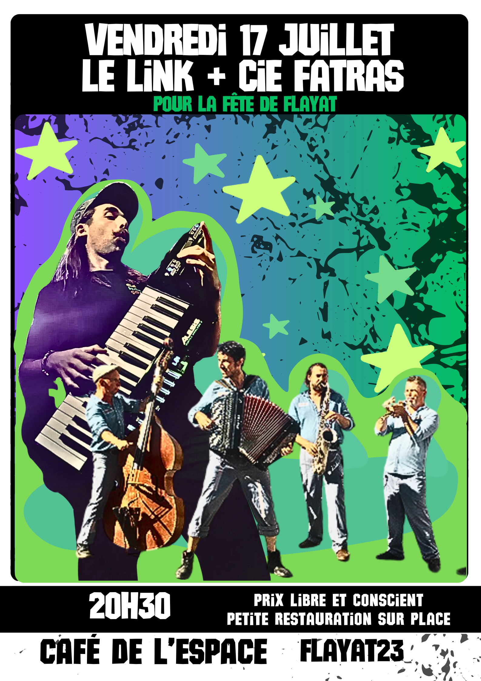 Fête de Flayat - 2 Concerts au café de l'Espace !