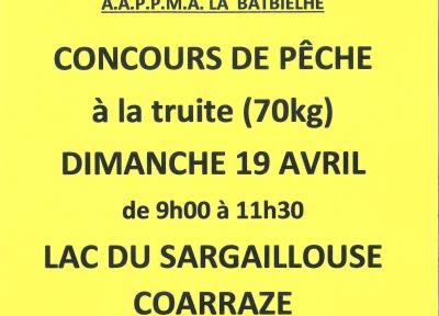 Concours de pêche à la truite (70 kg)
