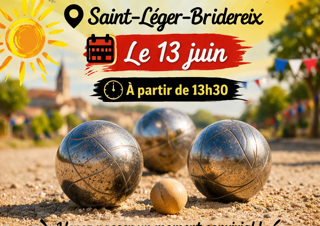 Concours de pétanque — visuel événement