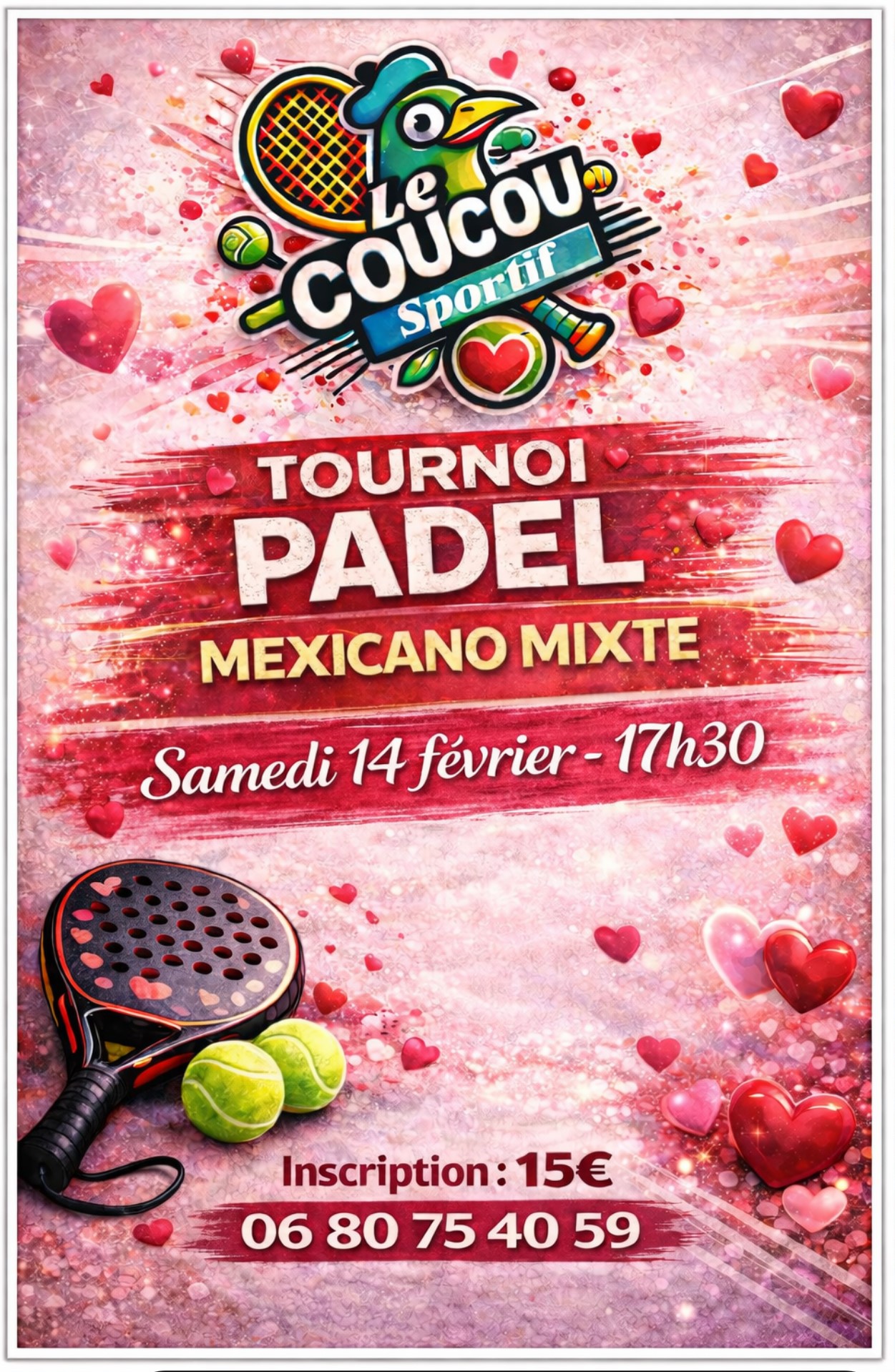 Tournoi PADEL - Mexicano Mixte