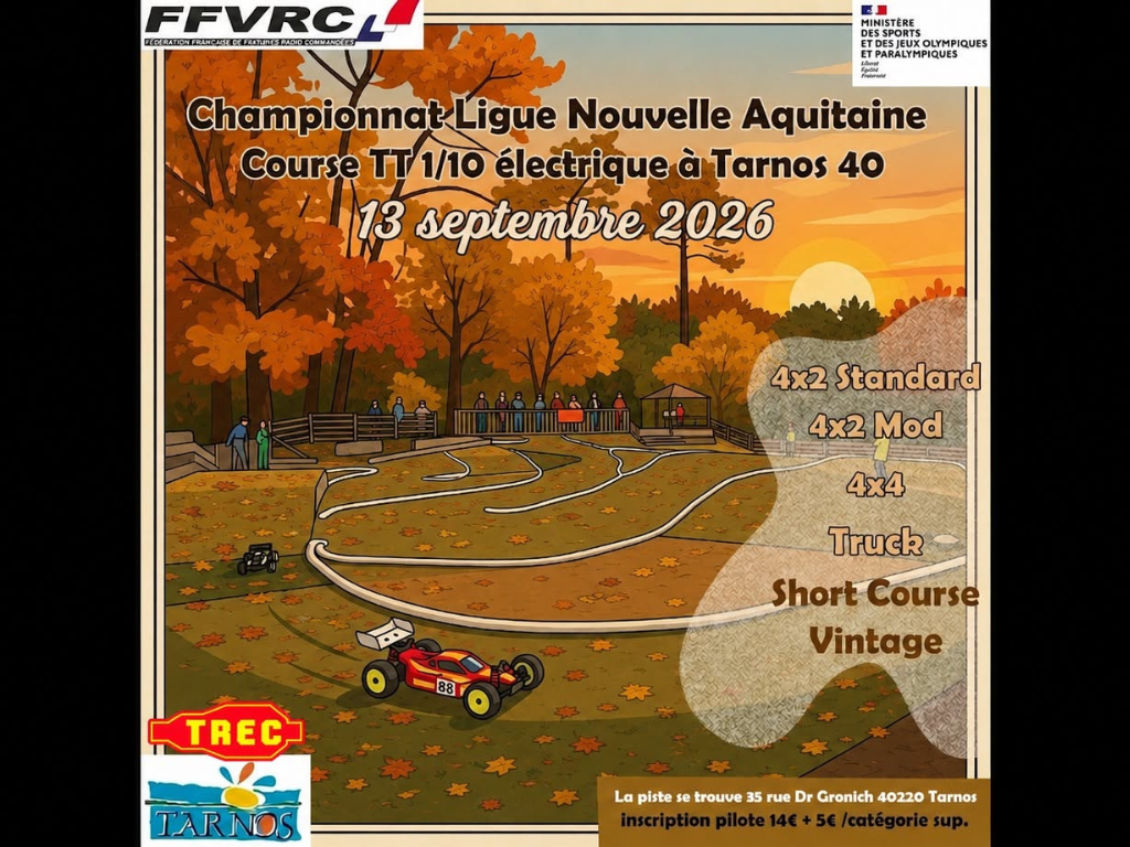 Course de voiture radio commandée
