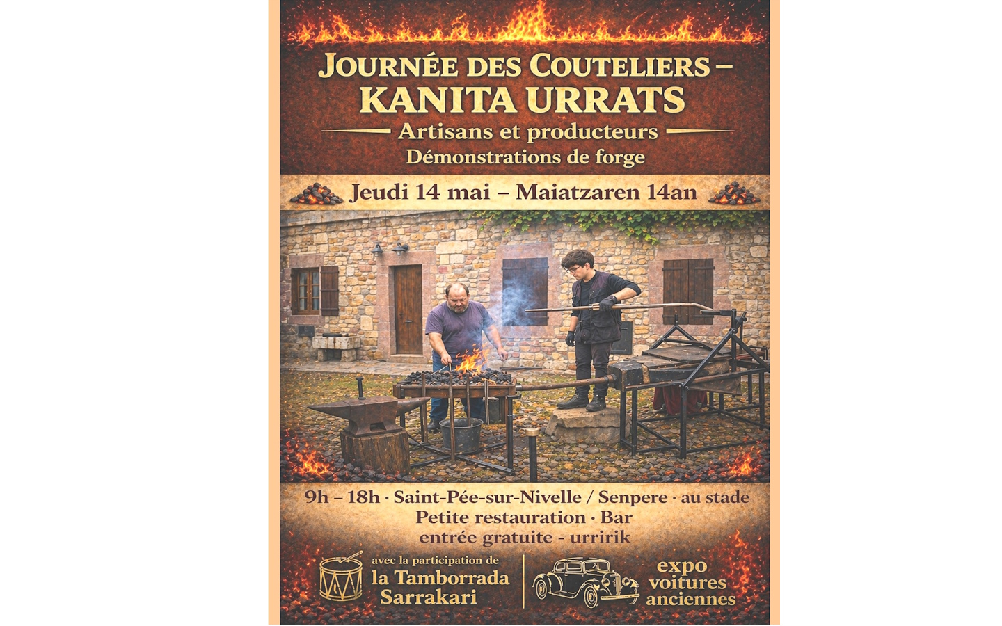 Kanita Urrats : Journée des couteliers — visuel événement