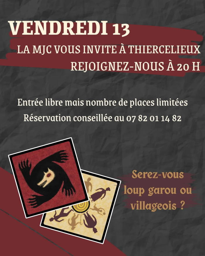 Soirée loup-garou à la MJC !