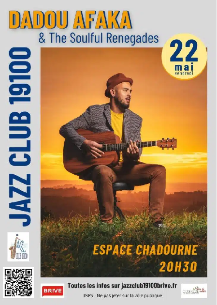 Concert Jazz club: Dadou Afaka & the soulful renegade (Espace Chadourne) — visuel événement