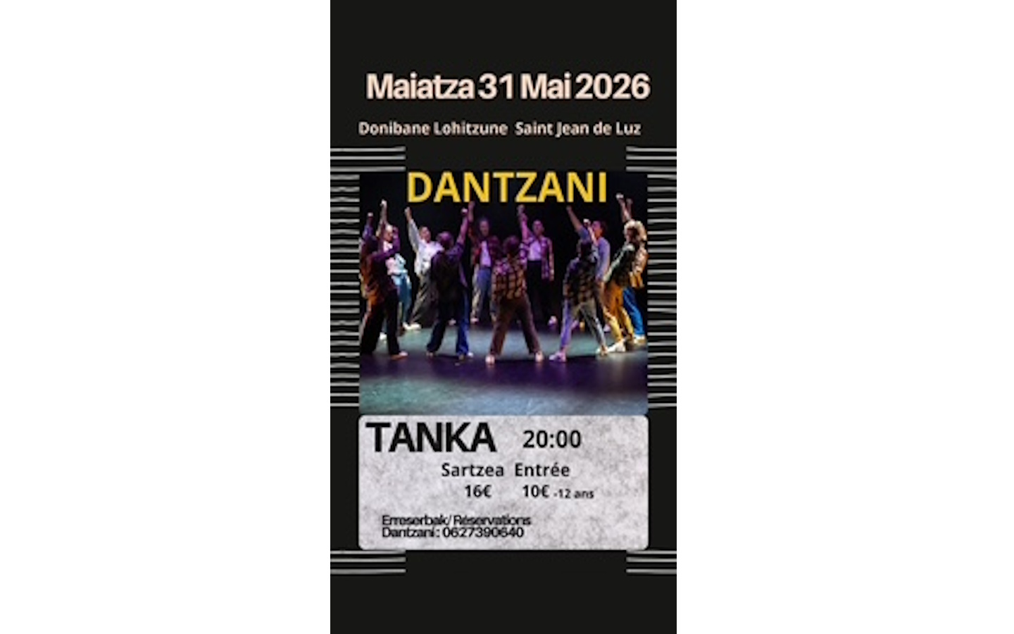 Spectacle de danse :  Dantzani — visuel événement