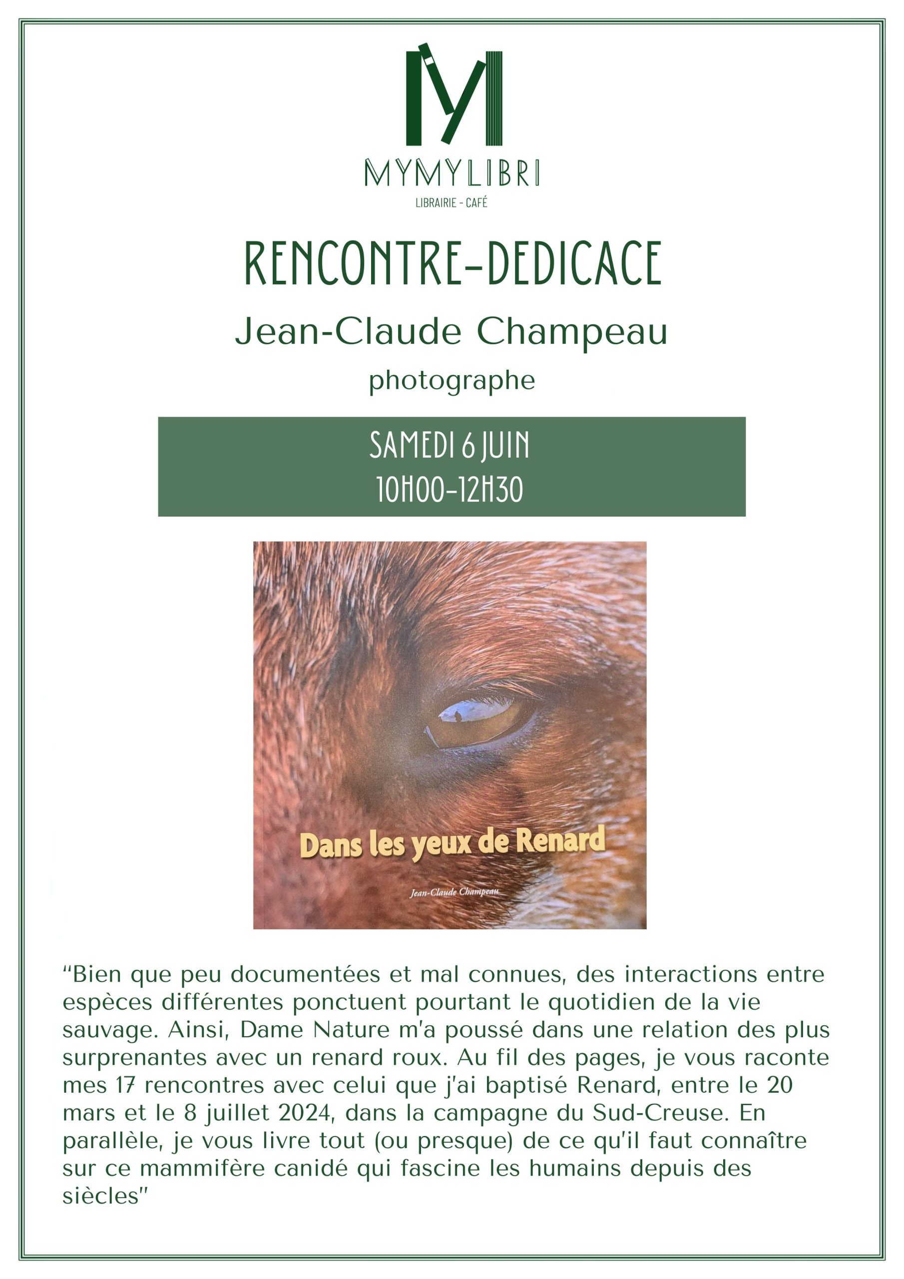 Dédicace avec Jean-Claude Champeau — visuel événement