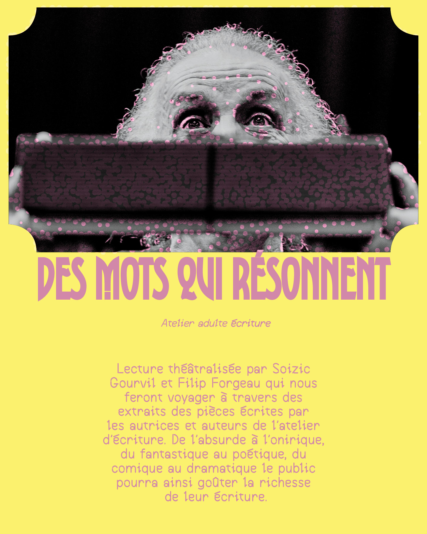 Festival Théââââtre (entre) ouvert - Des mots qui résonnent — visuel événement