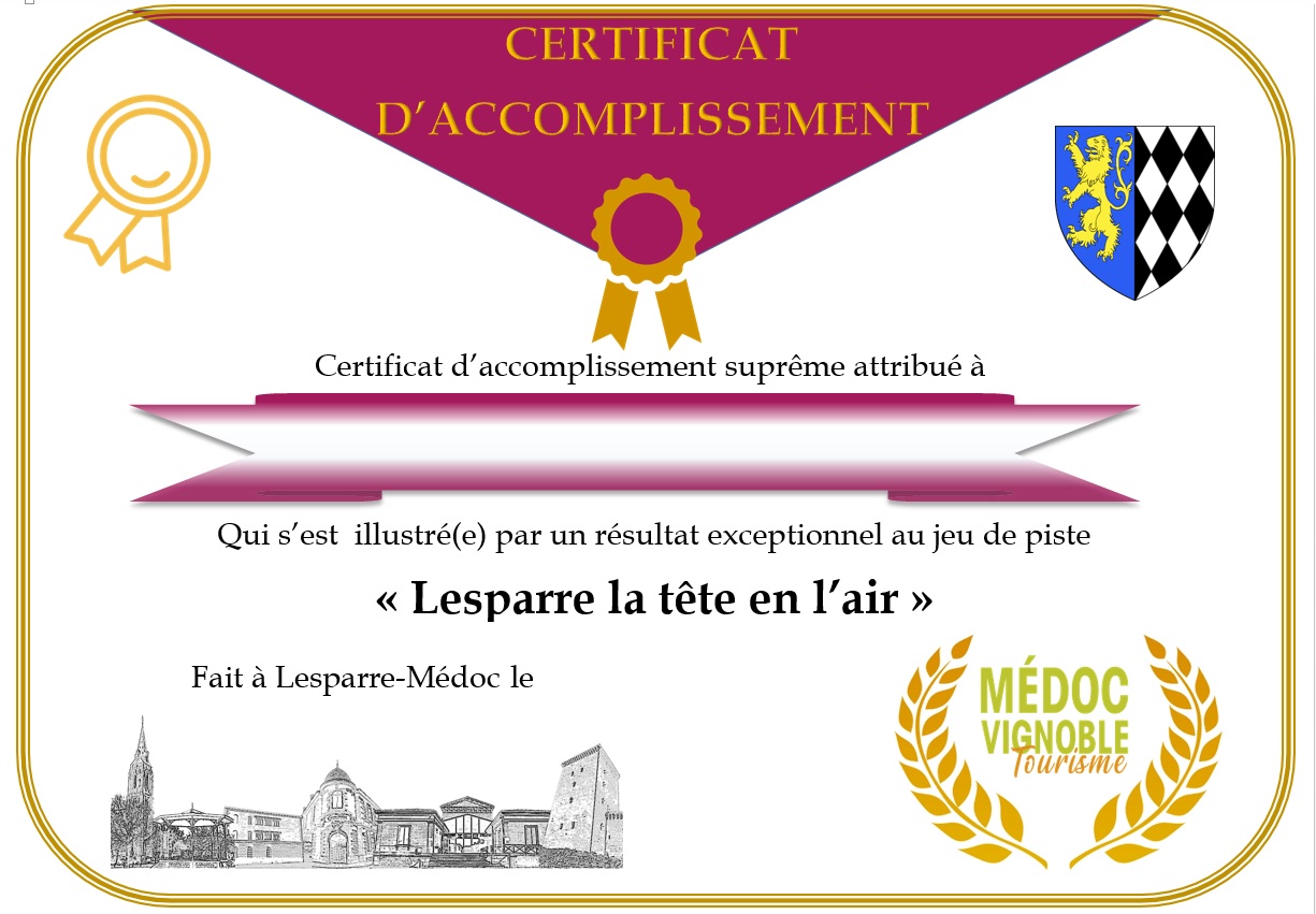 Lesparre la tête en l'air