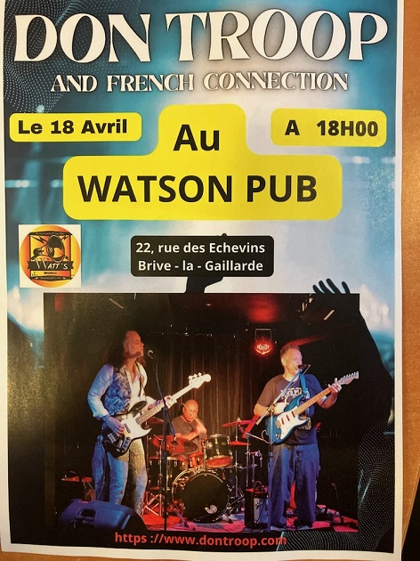 Concert Don Troop and french connection (Le Watson) — visuel événement
