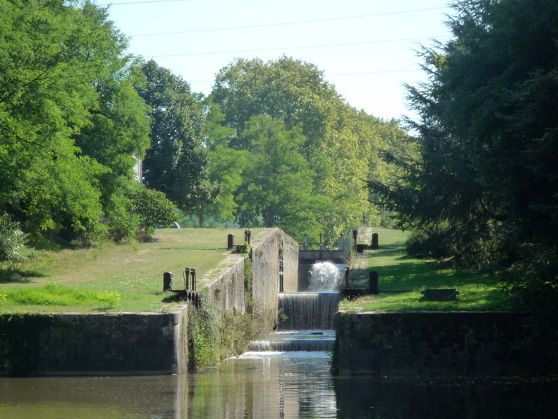 Les écluses de Tuilières à Mouleydier