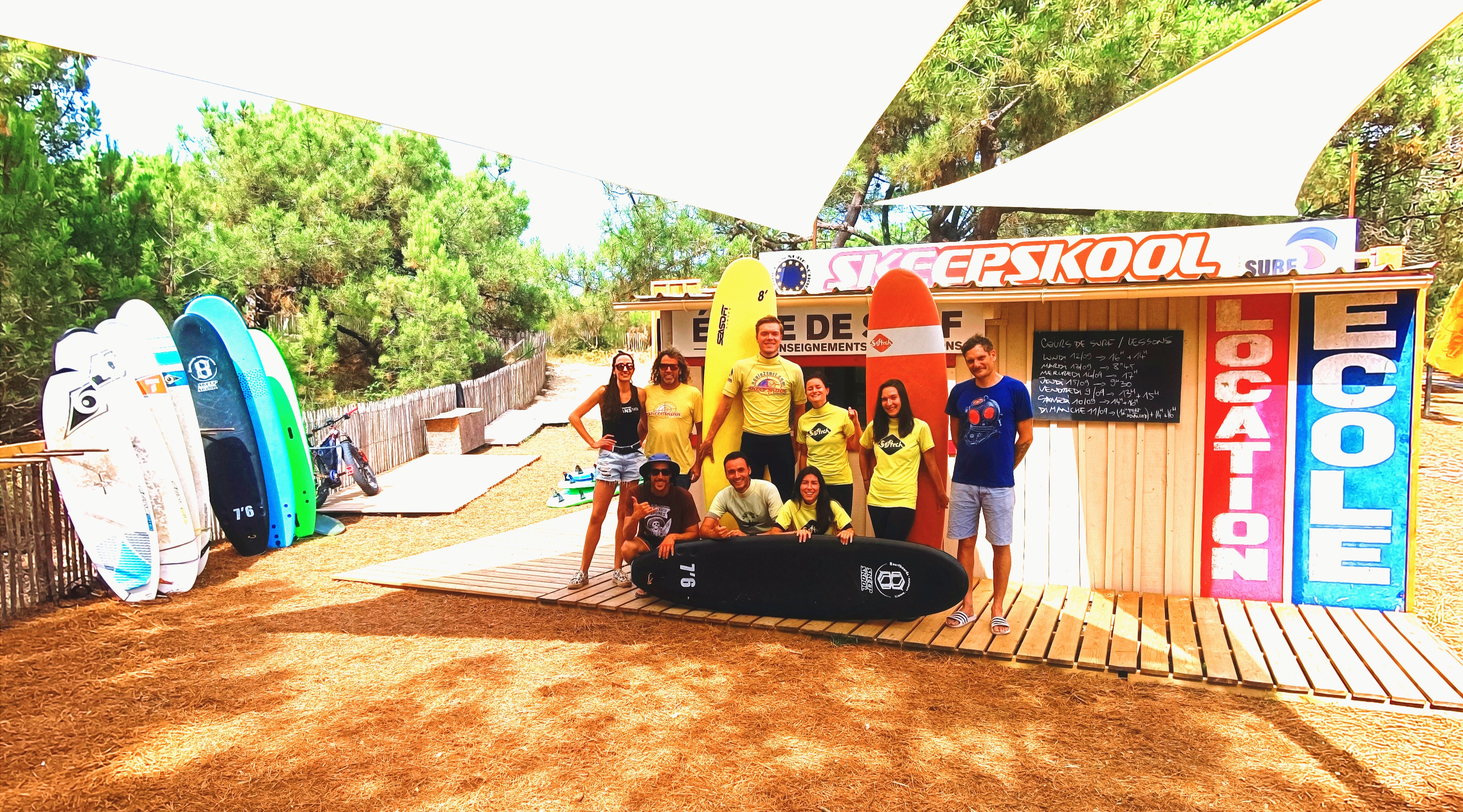 Skeepskool Ecole de surf de la plage Centrale de Le Porge - photo 2